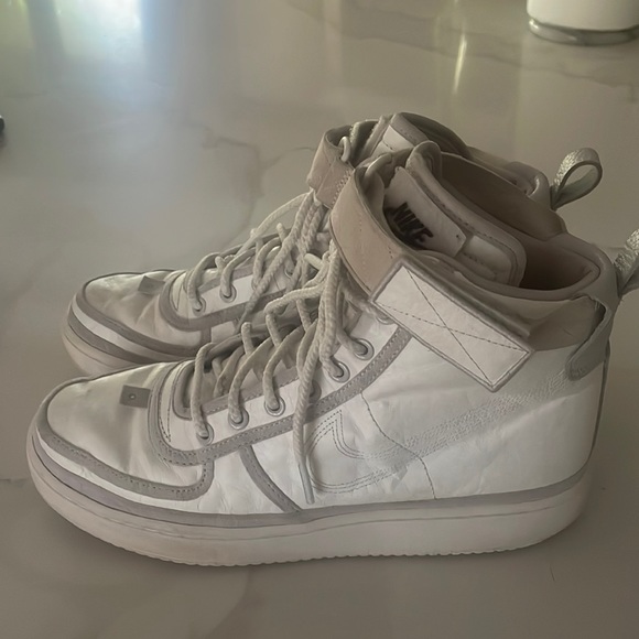 Nike Other - Nike Air Force 1’s / hightop sneakers / white and gray leather